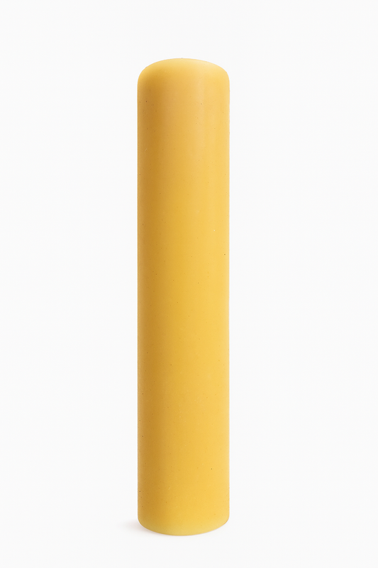 Large Beeswax Pillar Candle