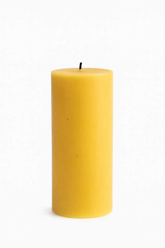 Small Beeswax Pillar Candle
